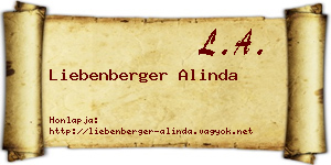 Liebenberger Alinda névjegykártya